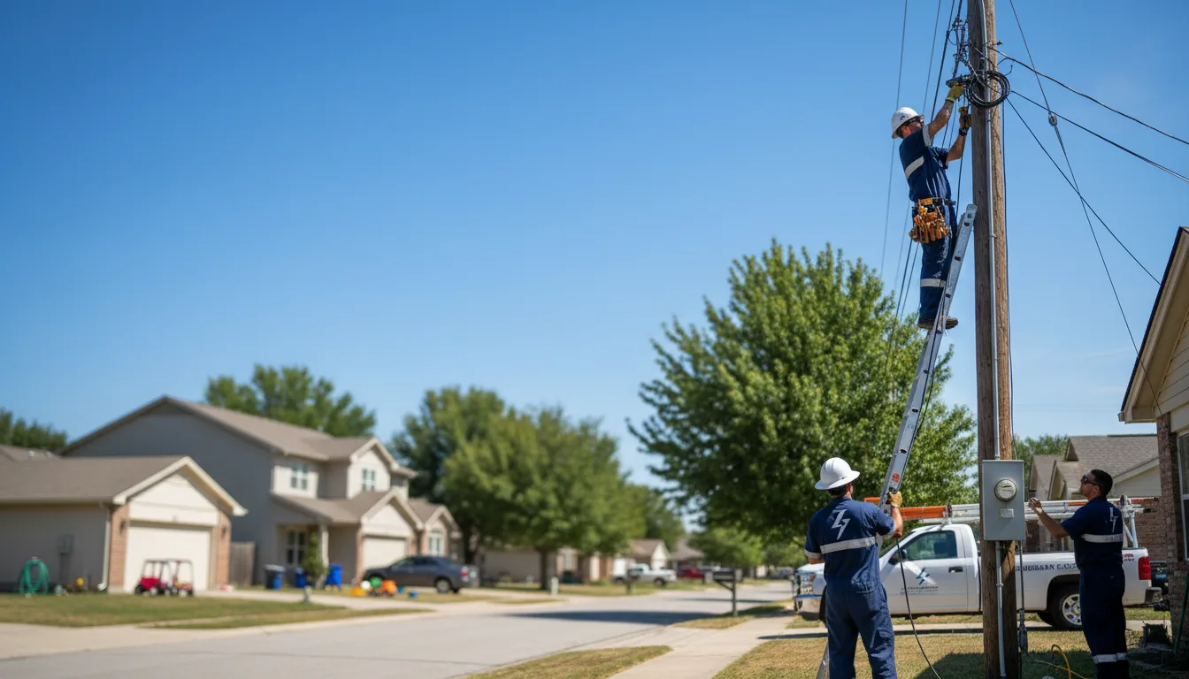 Residential electrician providing installation services in Goodrich, ND